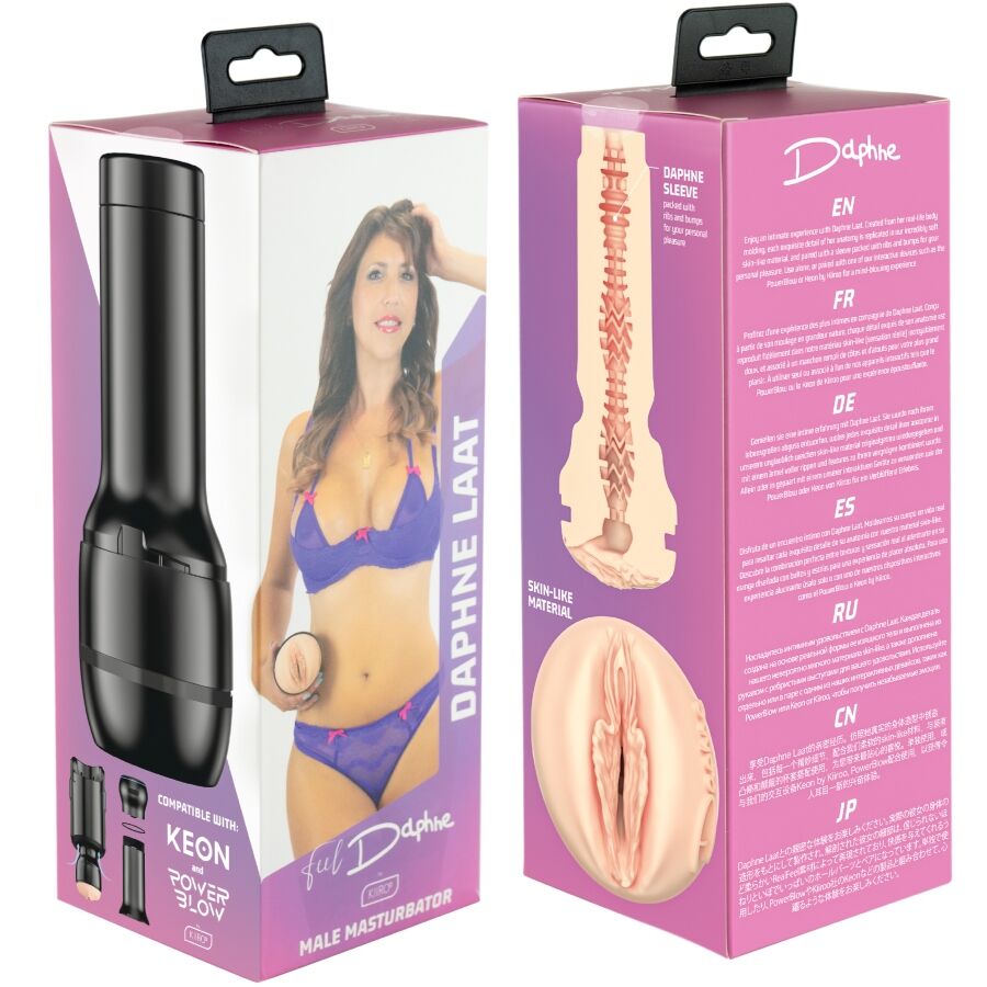Ilhaerotica - KIIROO - FEEL DAPHNE LAAT COLEÇÃO DE ESTRELAS STROKERS COMPATÍVEL COM POWERBLOW