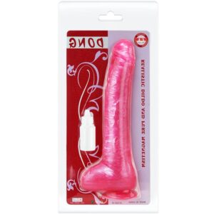 BAILE – DILDO DONG ROSA REALÍSTICO COM VENTOSA