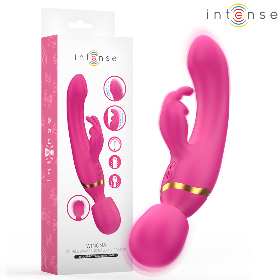 Ilhaerotica - INTENSE - VIBRADOR DUPLO WINONA COELHO E VARINHA