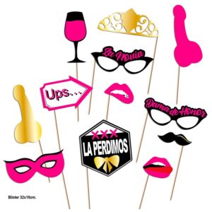 DIABLO PICANTE – CONJUNTO PHOTOCALL PARTY MODELO 2 – 12 UNIDADES
