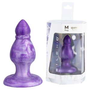 SILEXD – QUEEN ANAL PLUG FANTASY LIQUID SILICONE THEMORREATIVE PURPLE 9.2 CM
