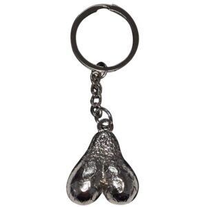 DIABLO PICANTE – CHAVEIRO DE METAL COM OVOS DE PRATA
