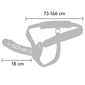HIDDEN DESIRE – INFERNO MANGA PENIANA DE SILICONE COM STRAP-ON 18 CM