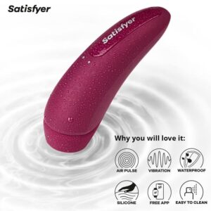 SATISFYER – CURVY 1 VERMELHO ROSA