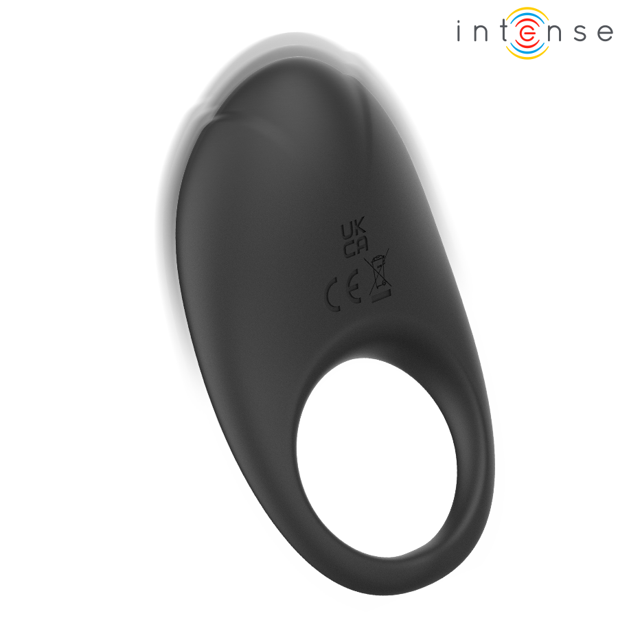 INTENSE - MERLOTTE ANILLO VIBRADOR CON ESTIMULACIÓN DE CLÍTORIS NEGRO - Image 3