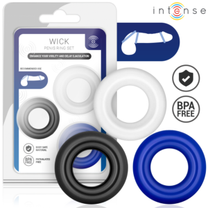 INTENSE – CONJUNTO DE 3 ANÉIS PENIANOS EM CORES VARIADAS