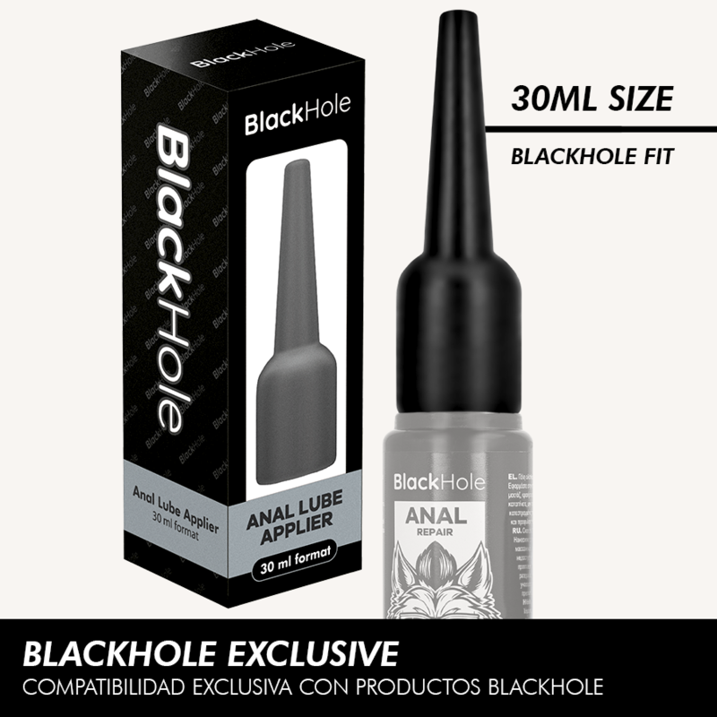 Ilhaerotica - BLACK HOLE - APLICADOR DE LUBRIFICANTE ANAL TAMANHO P 30 ML