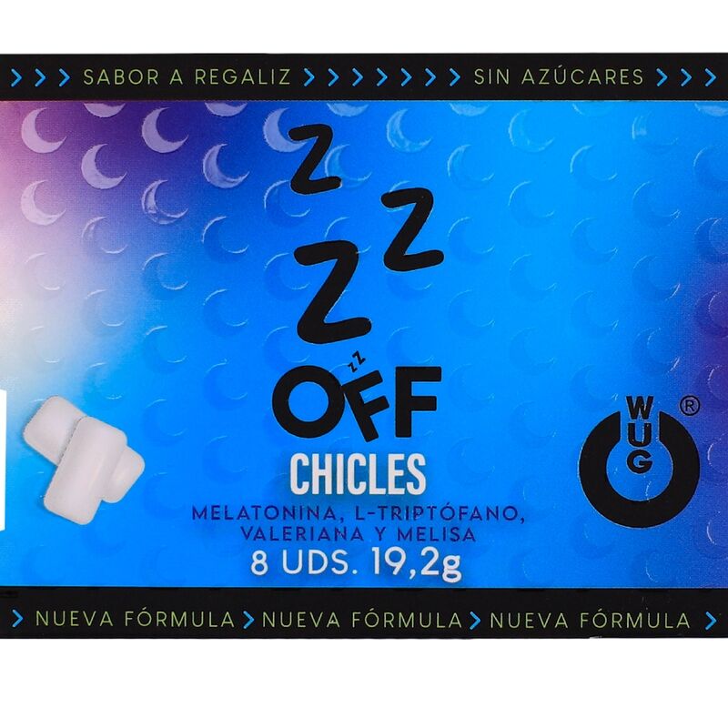 Ilhaerotica - WUG Off - A goma de mascar funcional que ajuda você a relaxar e dormir melhor. Cartela com 8 pacotes.