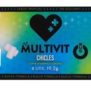 WUG Multivit – A goma de mascar funcional que fortalece suas defesas todos os dias. Cartela com 8 unidades.