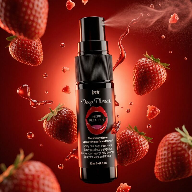 INTT - SPRAY ORAL PARA GARGANTA PROFUNDA COM MAIS PRAZER SABOR MORANGO - Image 2