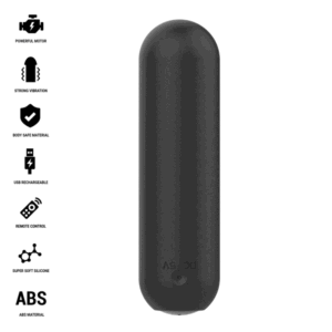 INTENSE – JUDY VIBRADOR BULLET RECARREGÁVEL COM CONTROLE REMOTO PRETO
