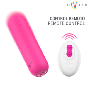 INTENSE – JUDY VIBRADOR BULLET RECARREGÁVEL COM CONTROLE REMOTO ROSA