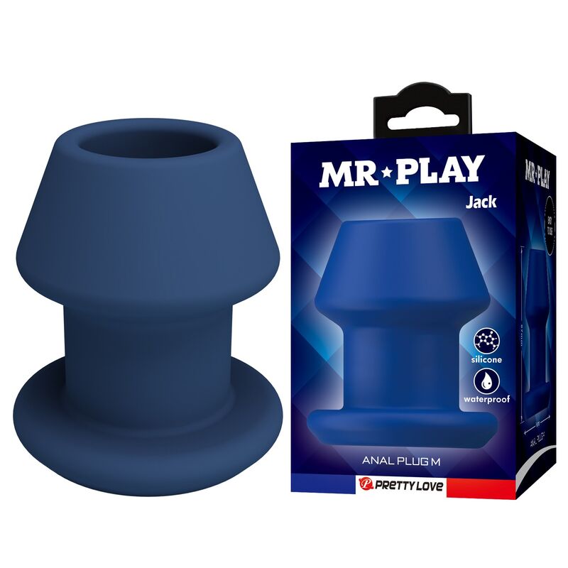 Ilhaerotica - MR PLAY - JACK BLUE PLUG ANAL OCO DE SILICONE TAMANHO M