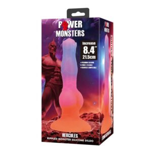 POWER MONSTERS – DILDO DE SILICONE HERCULES FANTASY 21,5 CM Ø 5 CM