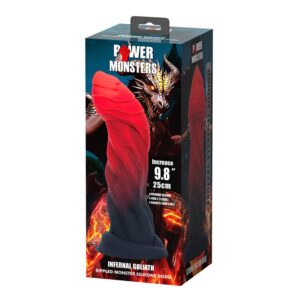 POWER MONSTERS – INFERNAL GOLIATH BICOLOR FANTASY SILICONE DILDO 25 CM Ø 6 CM