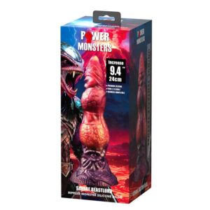 POWER MONSTERS – SAVAGE BEASTLORD TRICOLOR FANTASY SILICONE DILDO 24 CM Ø 5 CM