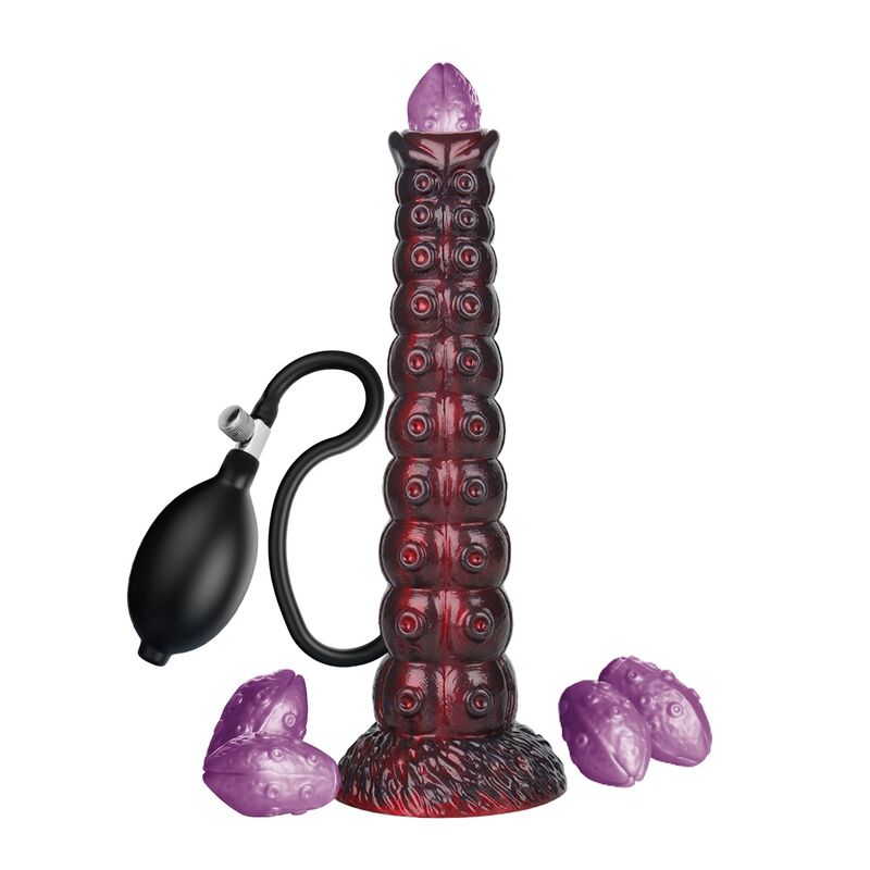 Ilhaerotica - POWER MONSTERS - VOIDCLAW BRUTE BICOLOR DILDO DE SILICONE INFLÁVEL FANTASIA 29 CM Ø 5