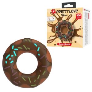 PRETTY LOVE – ANEL DE PÊNIS SUPER DONUT MARROM