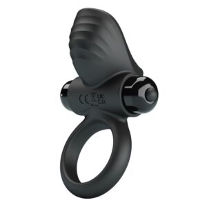 PRETTY LOVE – ANEL VIBRATÓRIO PARA PÊNIS ADRIEN COM 10 FUNÇÕES – PRETO