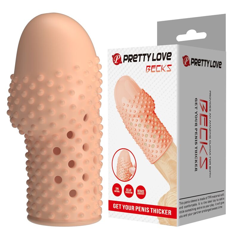 Ilhaerotica - PRETTY LOVE - CAPA PENIANA PARA NERD DEIXE SEU PÊNIS MAIS GROSSO COR NATURAL