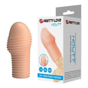 PRETTY LOVE – CAPA PARA PÊNIS HOTTT PARA AUMENTAR O AUMENTO DO VALOR DO SEU PÊNIS – COR NATURAL