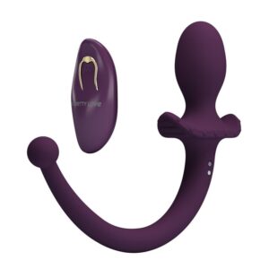 PRETTY LOVE – LIOEA PLUG ANAL VIBRATÓRIO COM RABO 12 FUNÇÕES ROXO COM CONTROLE REMOTO