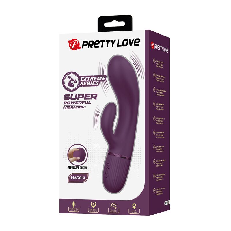 PRETTY LOVE - MARGIE VIBRADOR COELHO RECARREGÁVEL COM 10 FUNÇÕES ROXO - Image 3