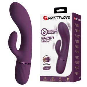 PRETTY LOVE – MARGIE VIBRADOR COELHO RECARREGÁVEL COM 10 FUNÇÕES ROXO