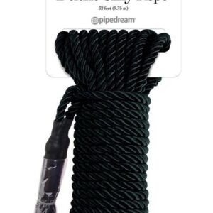 FETISH FANTASY SERIES – CORDA DE SEDA PRETA DE LUXO 9,75 M