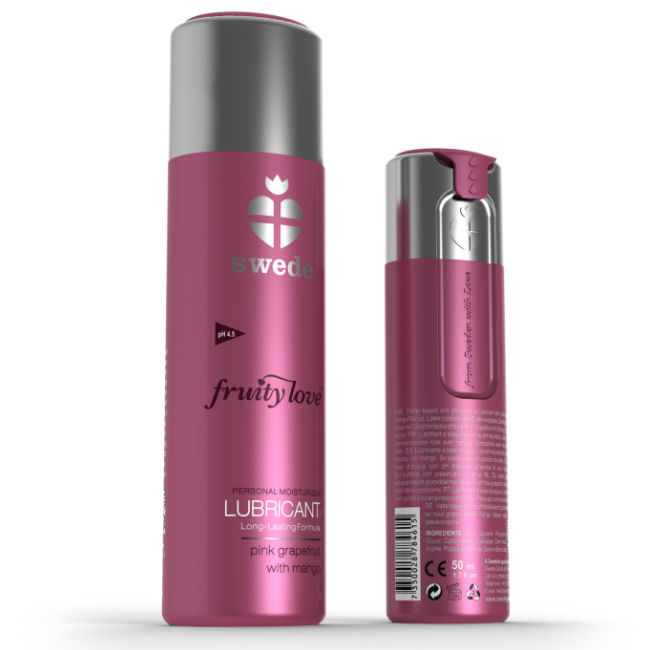 Ilhaerotica - SWEDE - LUBRIFICANTE FRUITY LOVE ROSA TORANJA COM MANGA 100 ML