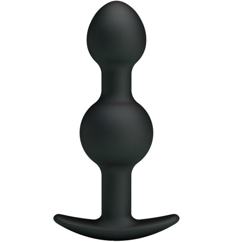 Ilhaerotica - PRETTY LOVE - BOLAS ANAIS DE SILICONE DE ESTIMULAO ESPECIAL 10.3 CM PRETO
