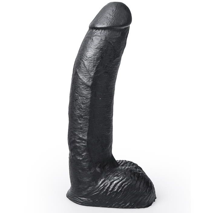 Ilhaerotica - HUNG SYSTEM - DILDO REALÍSTICO PRETO COR GEORGE 22 CM
