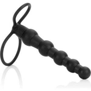 CALEXOTICS – BEADED DUPLO PENETRADOR PRETO