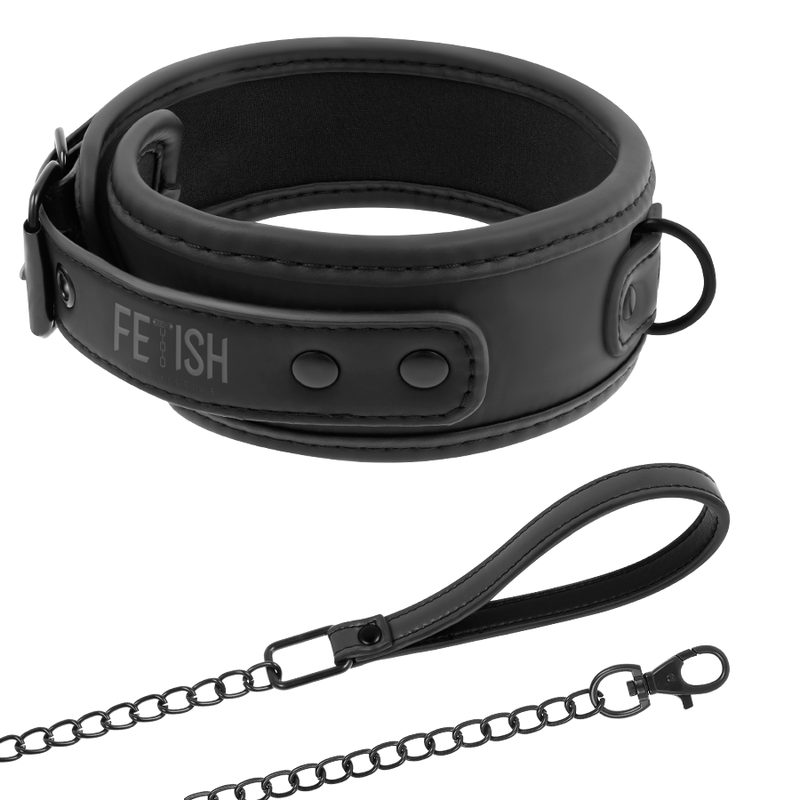 Ilhaerotica - FETISH SUBMISSIVE - COLAR DE CORRENTE COM FORRO DE NOPRENE