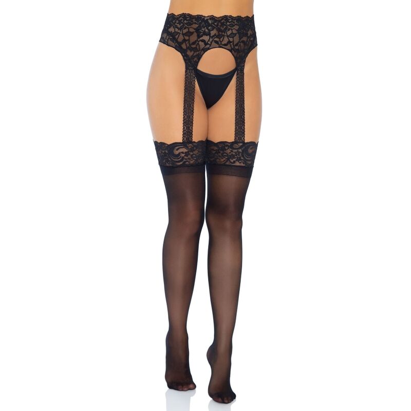 Ilhaerotica - LEG AVENUE - MEIA OPACA GARTERBELT TAMANHO ÚNICO