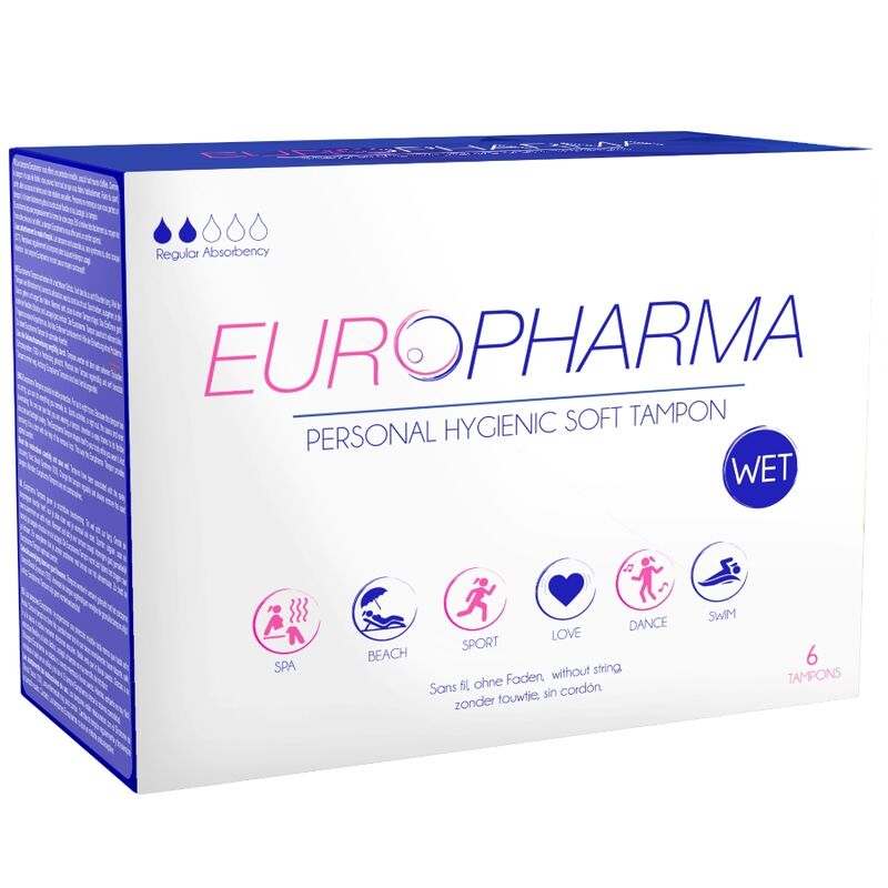 Ilhaerotica - EUROPHARMA - TAMPÕES DE AÇÃO 6 UNIDADES
