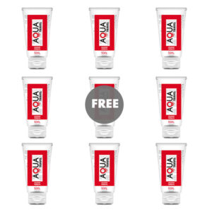 AQUA TRAVEL – LUBRIFICANTE À BASE DE ÁGUA AQUA TRAVEL LOLLIPOP SABOR – 50 ML 8+1 GRÁTIS