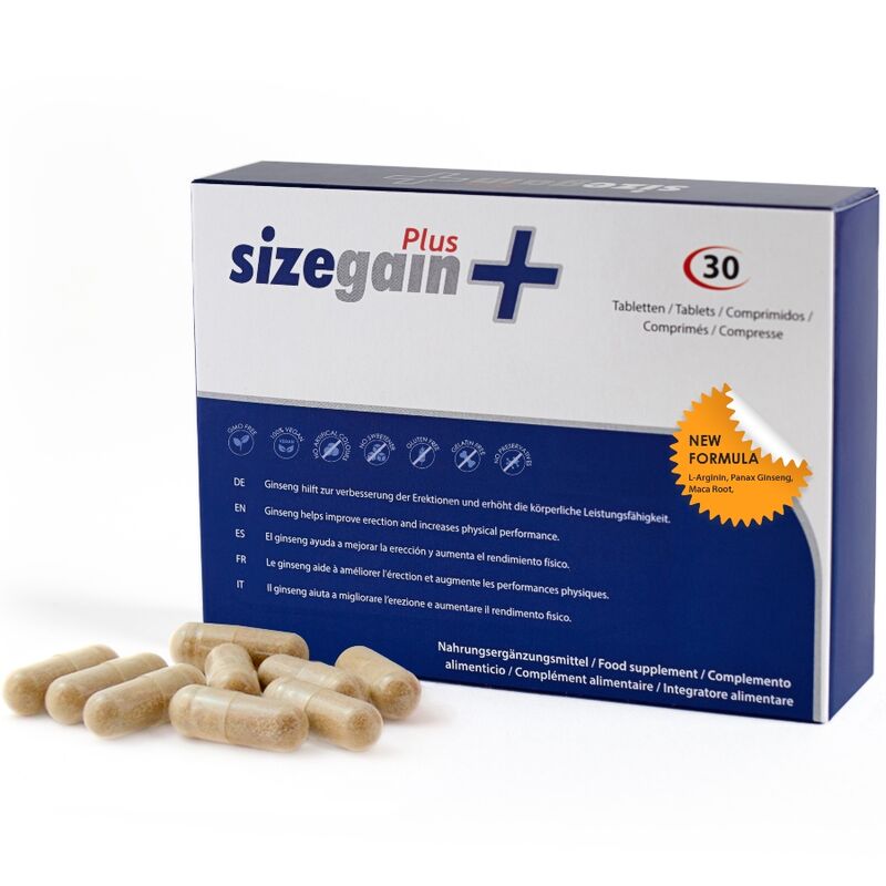 Ilhaerotica - 500 COSMETICS - COMPRIMIDOS SIZEGAIN PLUS PARA AMPLIAR O PÊNIS