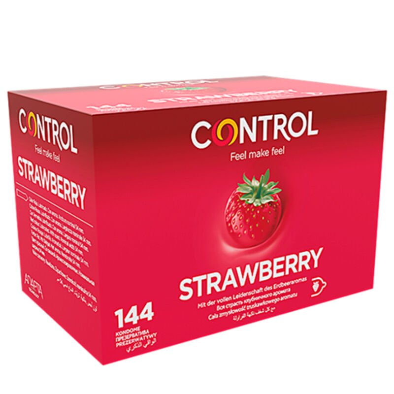 Ilhaerotica - CONTROL - PRESERVATIVOS ADAPTA MORANGO 144 UNIDADES