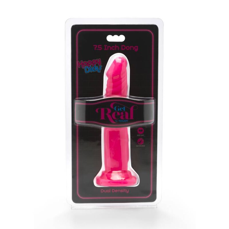 GET REAL - HAPPY DICKS DONG 19 CM ROSA - Image 2