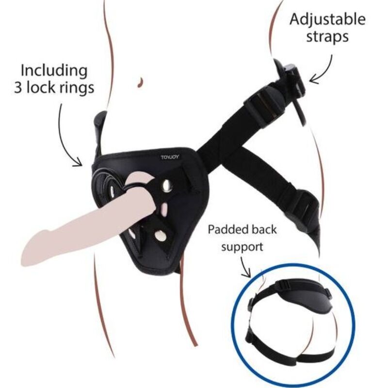 Ilhaerotica - GET REAL - STRAP-ON DELUXE CHICOTE PRETO