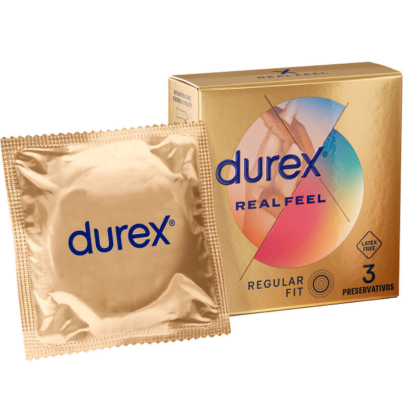Ilhaerotica - DUREX - PRESERVATIVOS REAL FEEL 3 UNIDADES