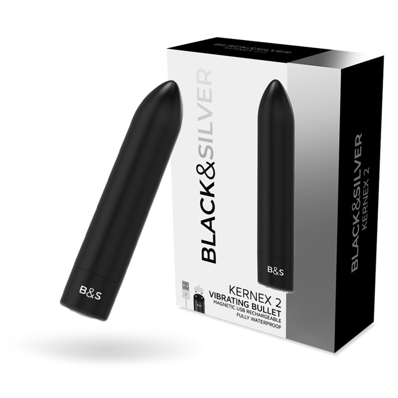 Ilhaerotica - BLACK&SILVER - BALA MAGNÉTICA VIBRANTE PRETA KERNEX 2 PRETA