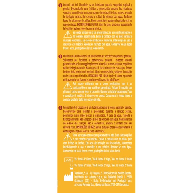 CONTROL - GEL LUBRIFICANTE LUB CHOCOLATE 75 ML - Image 2