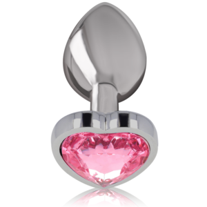 INTENSE – PLUG ANAL DE METAL DE ALUMÍNIO ROSA CORAO TAMANHO S