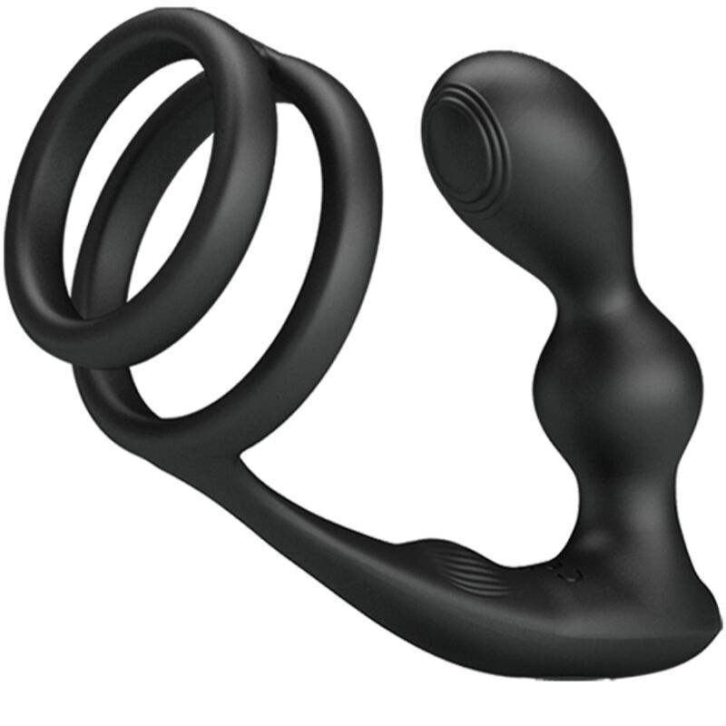 Ilhaerotica - PRETTY LOVE - ANEL PARA PÊNIS MARSHALL COM PLUG ANAL VIBRATÓRIO COM CONTROLE REMOTO