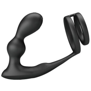 PRETTY LOVE – ANEL PARA PÊNIS MARSHALL COM PLUG ANAL VIBRATÓRIO COM CONTROLE REMOTO