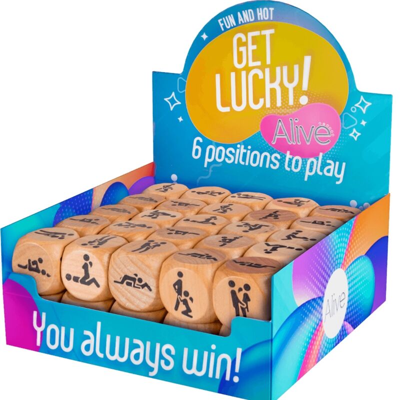 Ilhaerotica - ALIVE - GET LUCKY DICE BOX 6 POSIÕES 50 UNIDADES