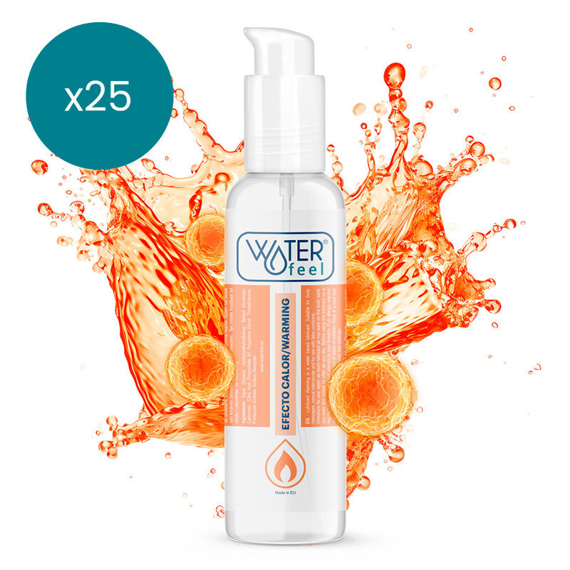 Ilhaerotica - WATERFEEL - LUBRIFICANTE EFEITO DE CALOR 150 ML PACK 25 UNIDADES