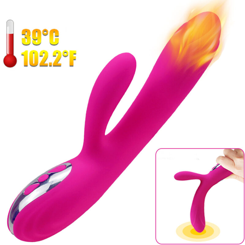 Ilhaerotica - ARMONY - VIBRADOR E ESTIMULADOR FLEXÍVEL COM EFEITO DE CALOR FÚCSIA